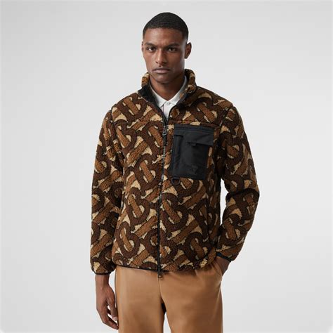 burberry monogram fleece jacquard jacket|Burberry bomber jacket.